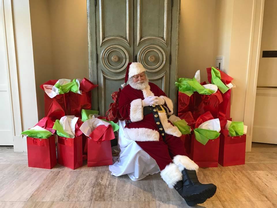 Santa resting